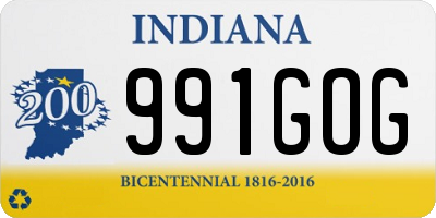 IN license plate 991GOG