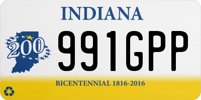 IN license plate 991GPP