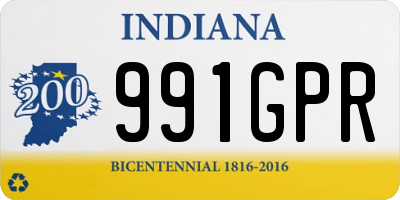 IN license plate 991GPR