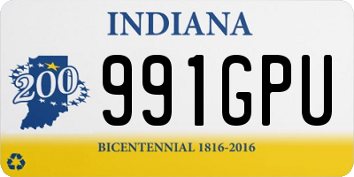 IN license plate 991GPU