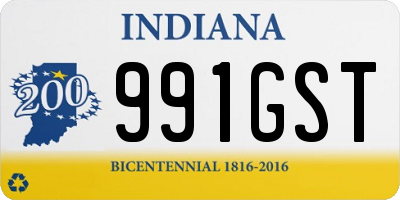IN license plate 991GST