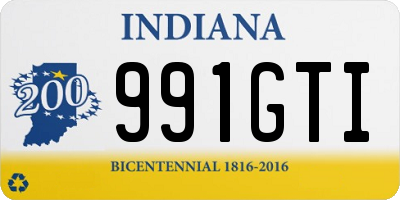 IN license plate 991GTI