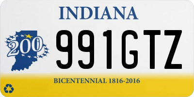 IN license plate 991GTZ