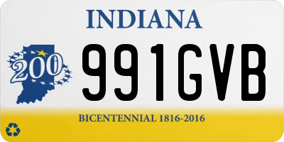 IN license plate 991GVB