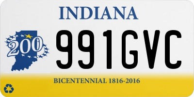 IN license plate 991GVC