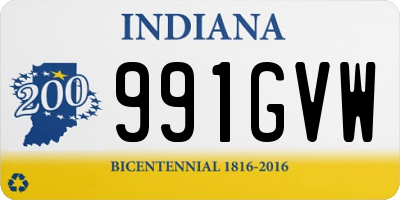 IN license plate 991GVW