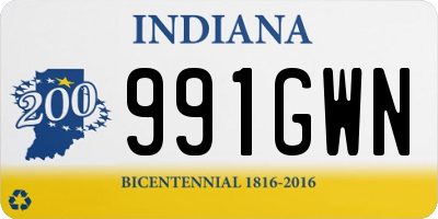 IN license plate 991GWN