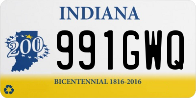 IN license plate 991GWQ