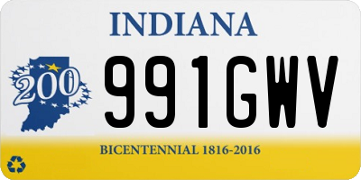 IN license plate 991GWV
