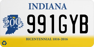 IN license plate 991GYB