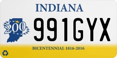 IN license plate 991GYX