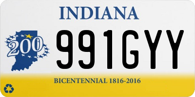 IN license plate 991GYY