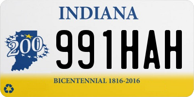 IN license plate 991HAH