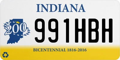 IN license plate 991HBH