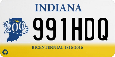 IN license plate 991HDQ