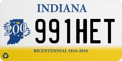 IN license plate 991HET