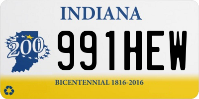 IN license plate 991HEW
