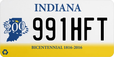 IN license plate 991HFT