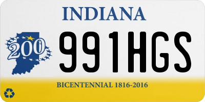 IN license plate 991HGS