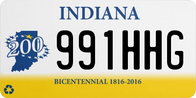 IN license plate 991HHG