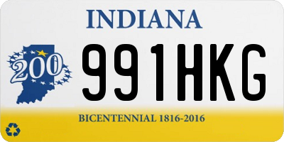 IN license plate 991HKG