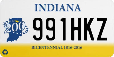 IN license plate 991HKZ