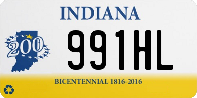 IN license plate 991HL
