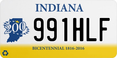 IN license plate 991HLF