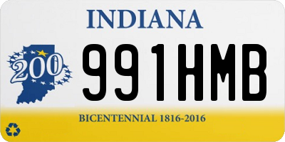 IN license plate 991HMB