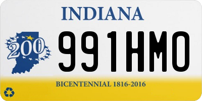 IN license plate 991HMO