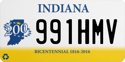 IN license plate 991HMV