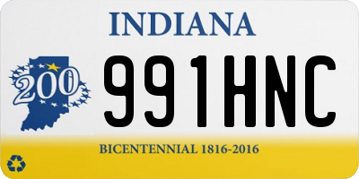 IN license plate 991HNC