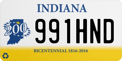 IN license plate 991HND