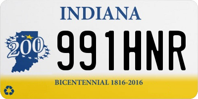 IN license plate 991HNR