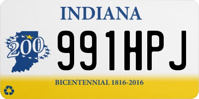 IN license plate 991HPJ