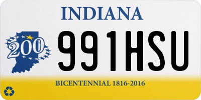 IN license plate 991HSU