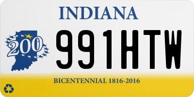 IN license plate 991HTW