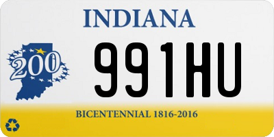 IN license plate 991HU