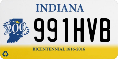 IN license plate 991HVB