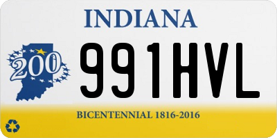 IN license plate 991HVL