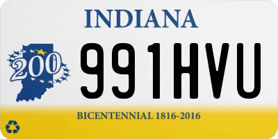 IN license plate 991HVU