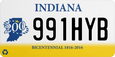 IN license plate 991HYB