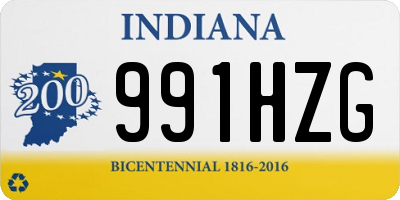 IN license plate 991HZG