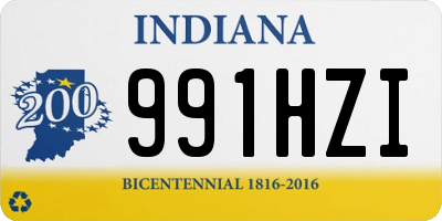 IN license plate 991HZI