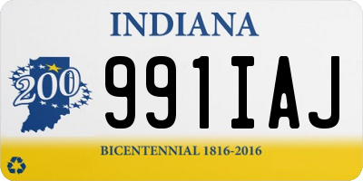 IN license plate 991IAJ