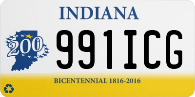 IN license plate 991ICG