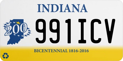 IN license plate 991ICV