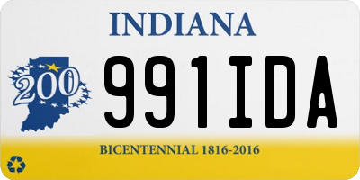 IN license plate 991IDA