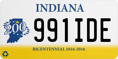 IN license plate 991IDE