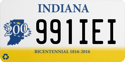 IN license plate 991IEI